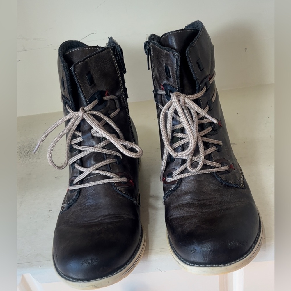 Rieker Women’s Payton Leather Ankle Boots Size EU 39 - Picture 4 of 10